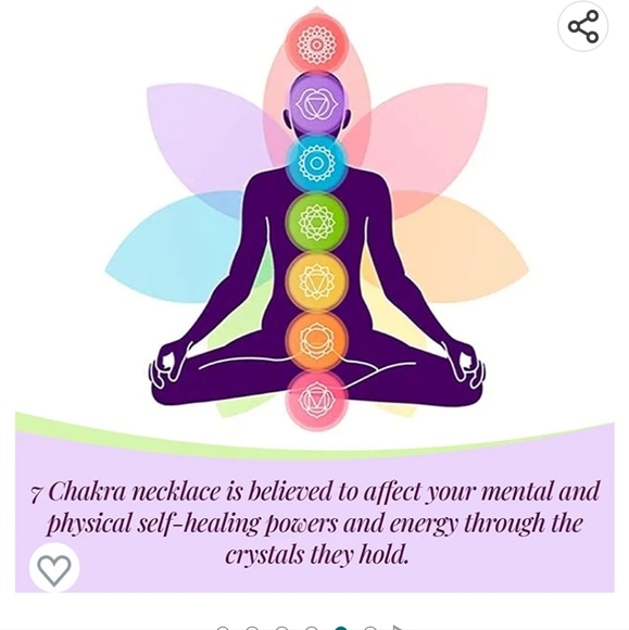 Bombay Crystal's Chakra Necklace With Natural Gemstones - Picture 5 of 5